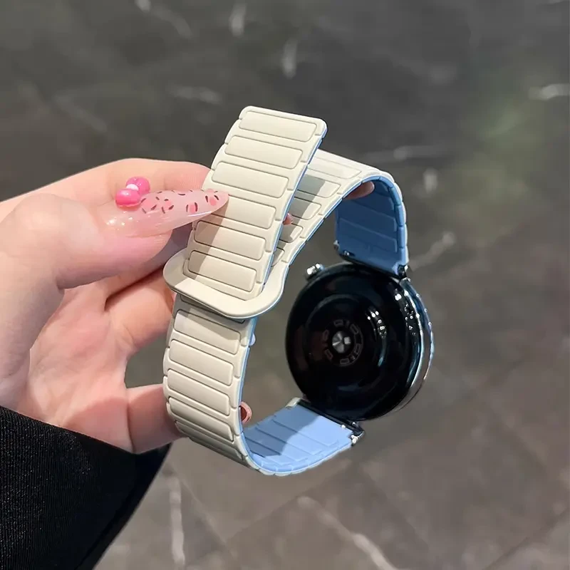 张婧仪同款通用华为GT5手表硅胶磁吸表带华为gt4表带GT4Prowatch