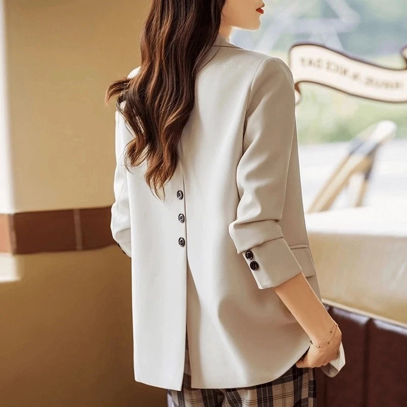 西装外套女2025新款休闲韩版宽松网红小个子女装西服流行港风上衣