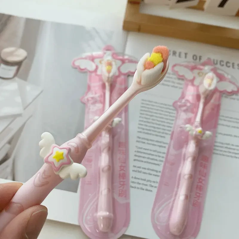 少女心满满粉色系软毛牙刷粉嫩万毛刷软乎乎孕期情侣亲子款小头刷