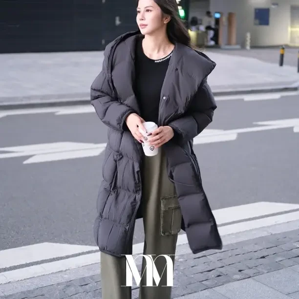 mithworld / 沵媞 格纹绗缝羽绒服