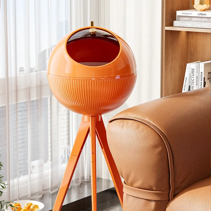 星优北欧风轻奢带脚垃圾桶高颜值客厅免弯腰垃圾桶ins风垃圾桶