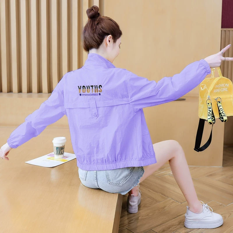 防晒小个子夏季衣女装新款夏装休闲外套薄款女士短款百搭棒球