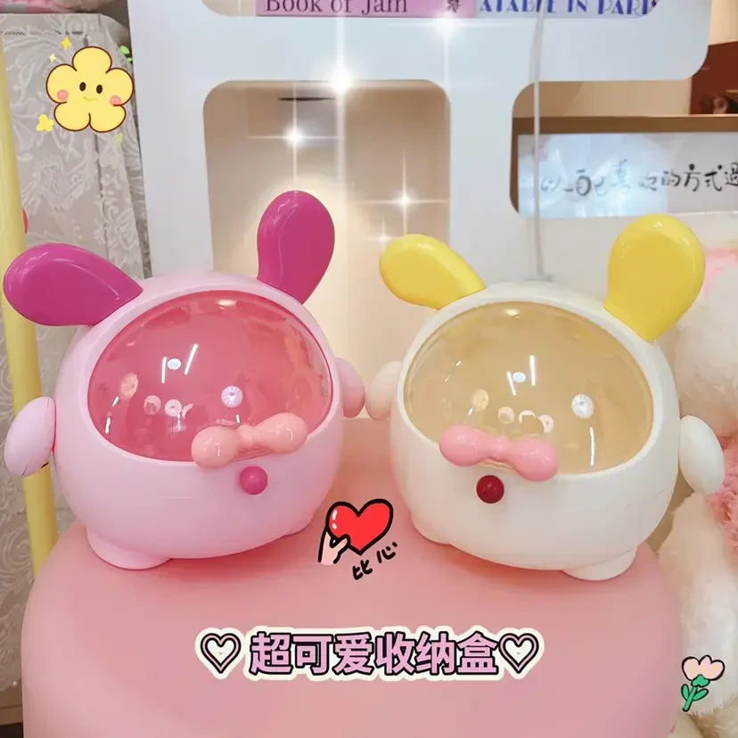 创意墩墩狗发饰盒桌面收纳大容量儿童女孩发圈头绳首饰收纳盒W463