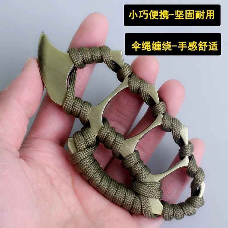 运动指虎不开刃四指手扣车载拳扣耐磨训练便携儿童幼稚创意玩具