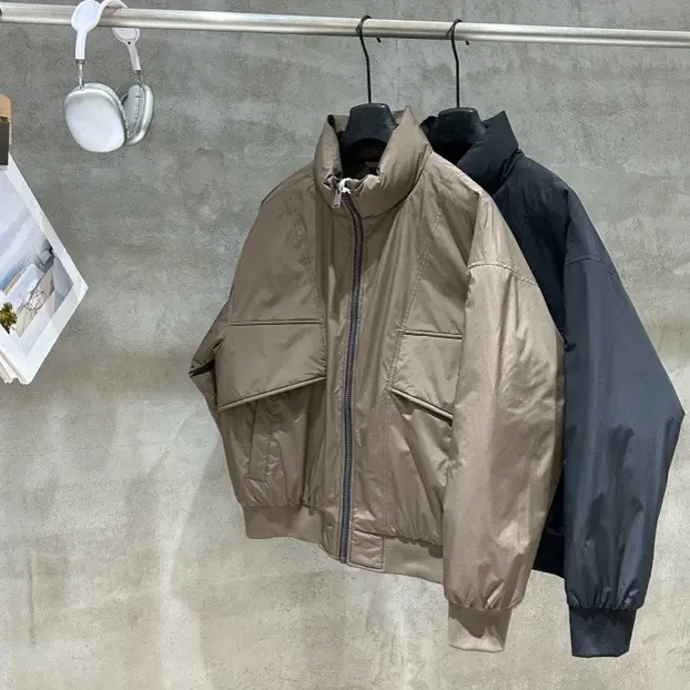 冬季男士立领加厚保暖白鸭绒外套宽松休闲潮流工装夹克50鸭绒