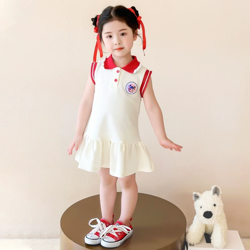 女童连衣裙2025夏季新款女宝宝网红公主裙女孩哪吒背心裙儿童夏装