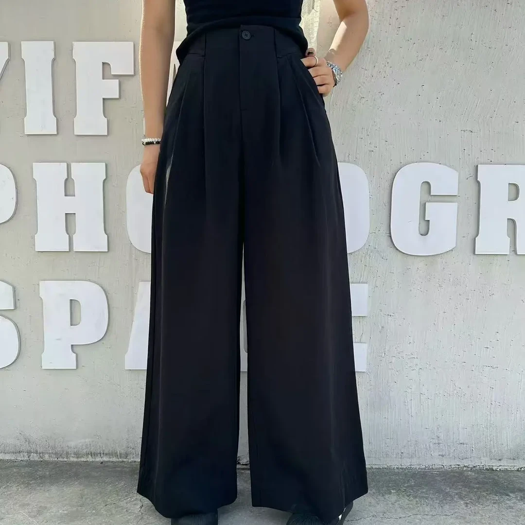 【硕和集】925316秋季新款韩版高腰宽松阔腿裤女百搭显瘦休闲长裤