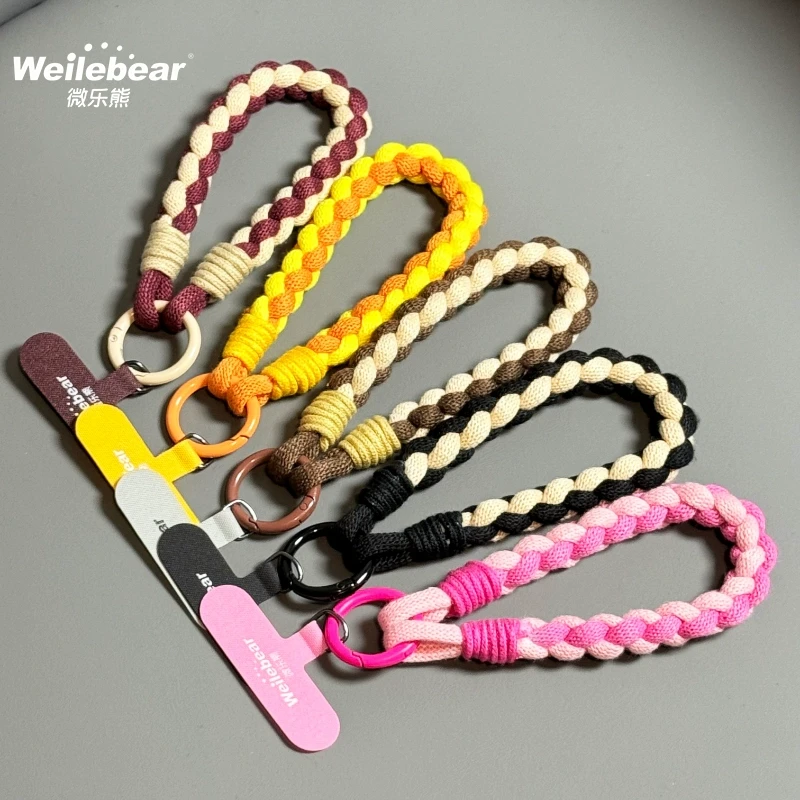 韩版手机挂绳高端女款棉质小香风个性挂件手工编织腕带旅游防丢绳