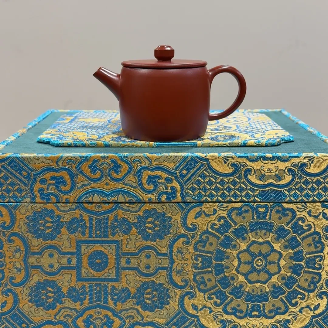 小容量 120毫升 手工制作 原矿朱泥大口 井泉壶 紫砂壶泡茶茶具