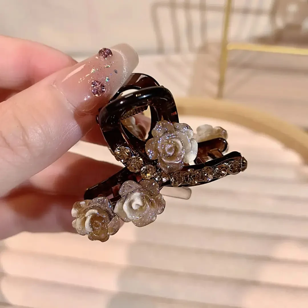 4.5公分精致小抓夹时尚法式风轻奢高雅发卡饰品网红百搭小香风发