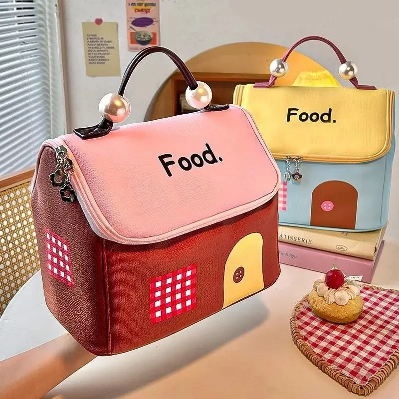 新款多巴胺房子化妆包女大容量分区手提防水旅行品便携收纳袋多色