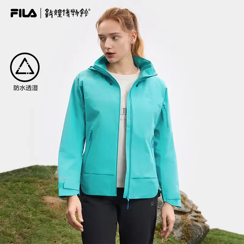 Fila/斐乐X敦煌博物馆联名春季百搭户外运动梭织上衣A11W517715F