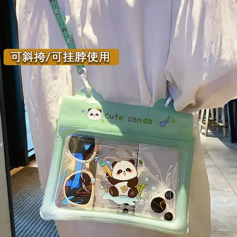 大容量防水袋斜挎腰包可触屏拍照游泳漂流水上乐园化妆品包包通用