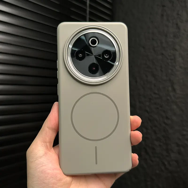 ins极简Magsafe磁吸适用vivoy300手机壳柔润PC肤感y300磨砂防摔壳