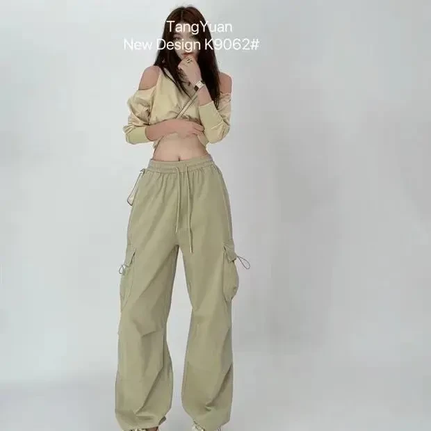 卷哥-阔腿工装裤女