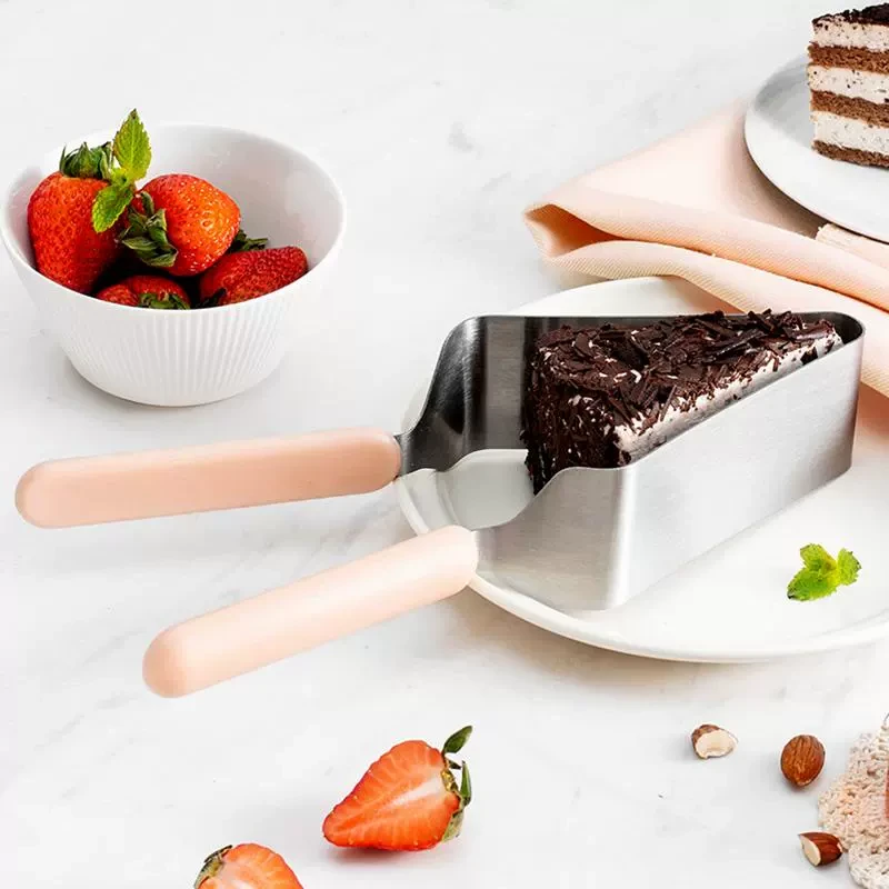 不锈钢切蛋糕夹厨房便捷蛋糕分割神器烘焙专用分配转移动三角切刀