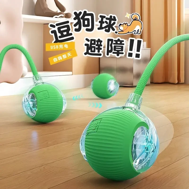 狗狗玩具自动逗狗球宠物小狗猫咪自嗨解闷耐咬电动智能逗猫球神器