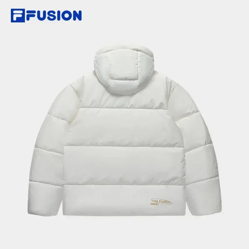 Fila斐乐宽松冬季保暖运动棉服女士加厚防风连帽外套T11W511901F