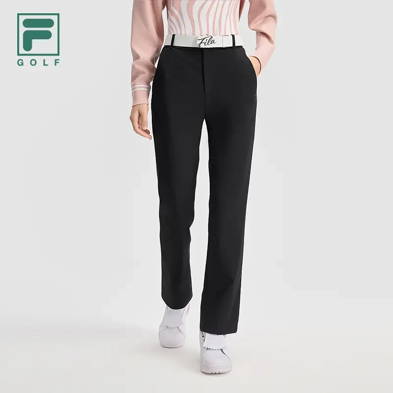 Fila/斐乐【高尔夫显瘦微喇裤】女春季高档弹力运动长裤跑者美学