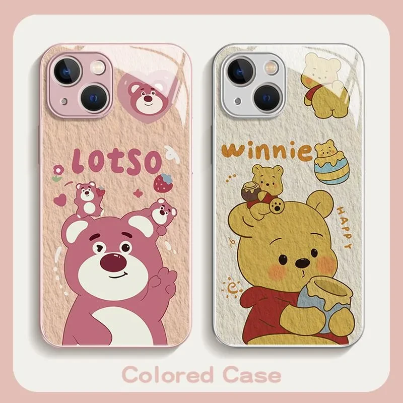 可爱草莓维尼熊幂引力适用于苹果16超好看iPhone14promax华为mate