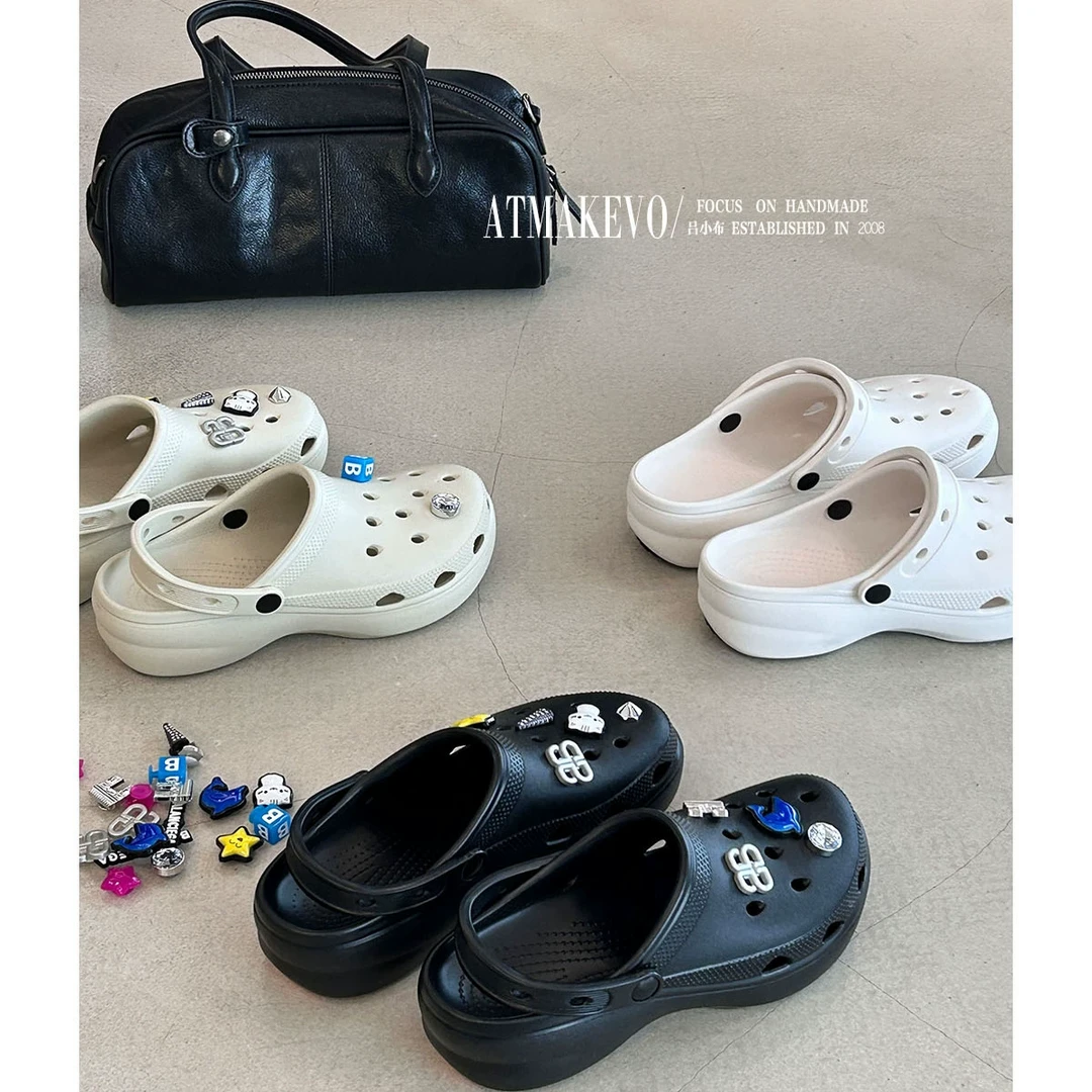 吕小布 | 巴家联名款 智必星DIY洞洞鞋两穿一体式防水防臭凉鞋夏