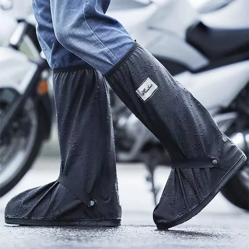 雨鞋套男女鞋套防水防滑雨天脚套防雨加厚耐磨高筒下雨骑行款TG