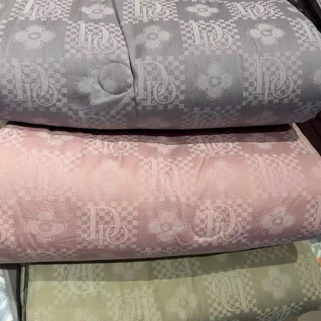 透气提花厚款中国风植物花卉床单优等品复古风