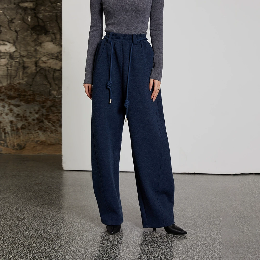 JGGU黑标蓄温保暖/松紧腰裤女秋冬新款时尚百搭休闲裤子