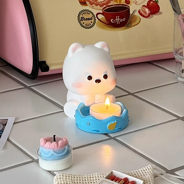 原创手作可爱西高地香薰蜡烛礼盒送闺蜜生日礼物伴手礼小众摆件