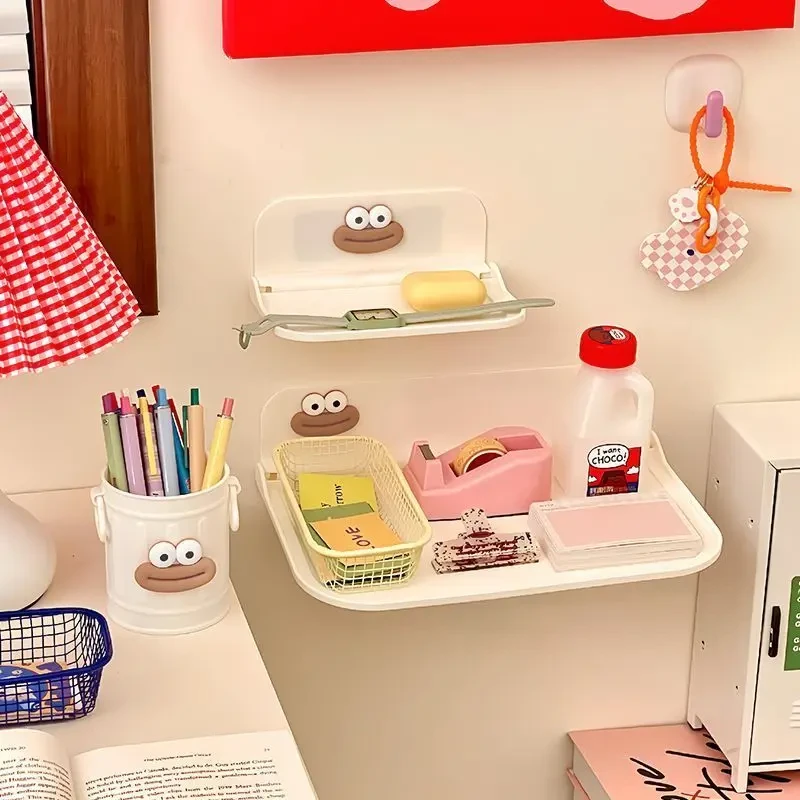 床头壁挂式置物板收纳零散小物件免打孔宿舍寝室上下铺放手机神器