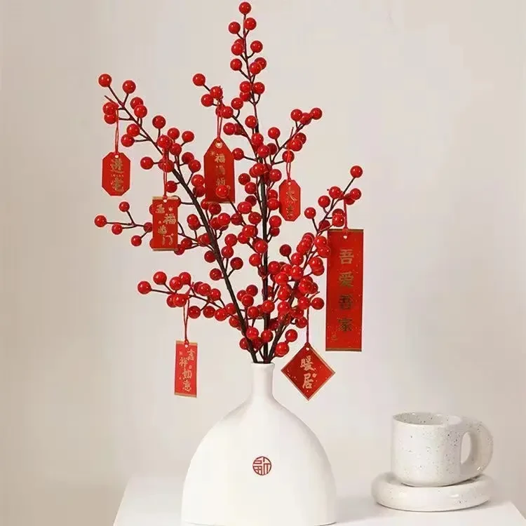 荞芬新中式家居轻奢陶瓷手工暖居发财果家居百搭场景