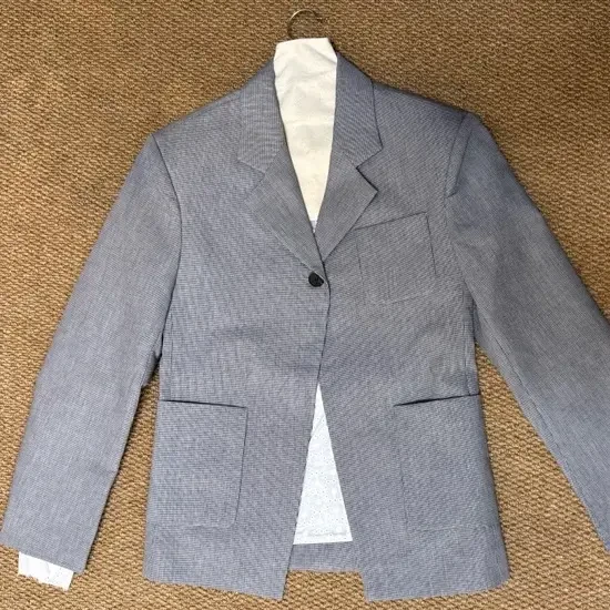 1157春秋女式商务休闲透气薄款黑白格西服外套he