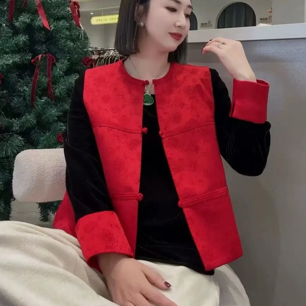 新中式国风马甲女秋款时尚百搭显瘦设计感小众上衣马甲两件套