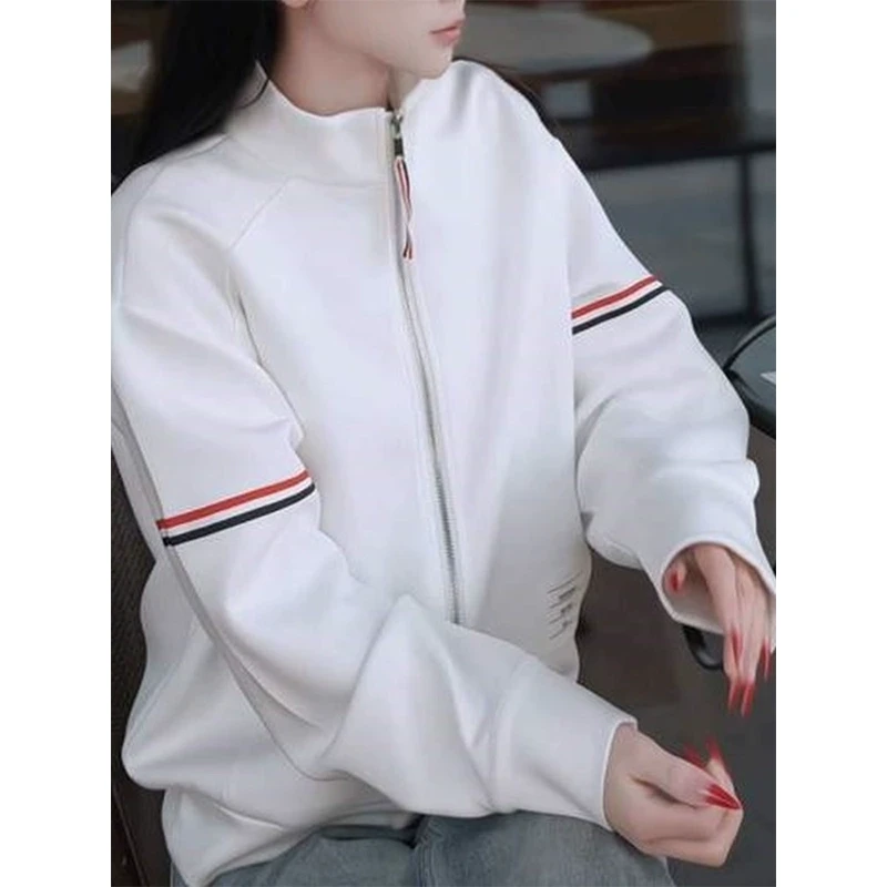 2025春秋新款潮牌英伦风休闲夹克衫拉链棒球外套潮牌休闲百搭女款