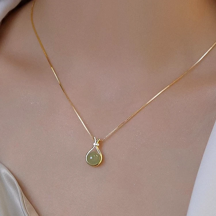 【3.8女神节】不掉色小福袋项链女款新款轻奢小众吊坠锁骨链饰品