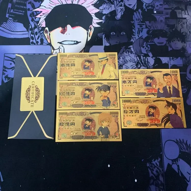 【奈奈】名侦探柯南金色纪念币动漫周边礼物收藏基德毛利兰小五郎