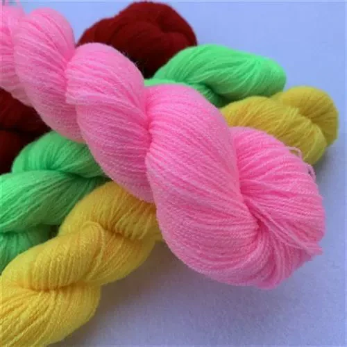 压克力纤维线开司米细毛线膨体纱晴纶羊毛毡绣花线剁花线手工割绒