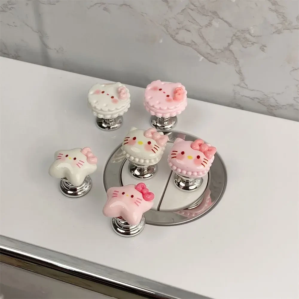 可爱KT猫马桶按压器按钮长美甲指甲辅助神器按键防水通用水箱TT