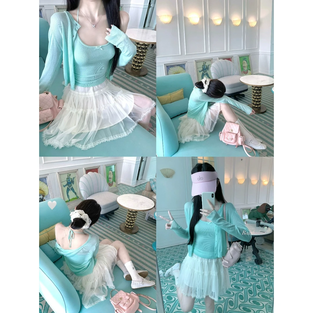 白水女【清仓】网纱A字半身裙女春夏显瘦薄款半身裙B50449969