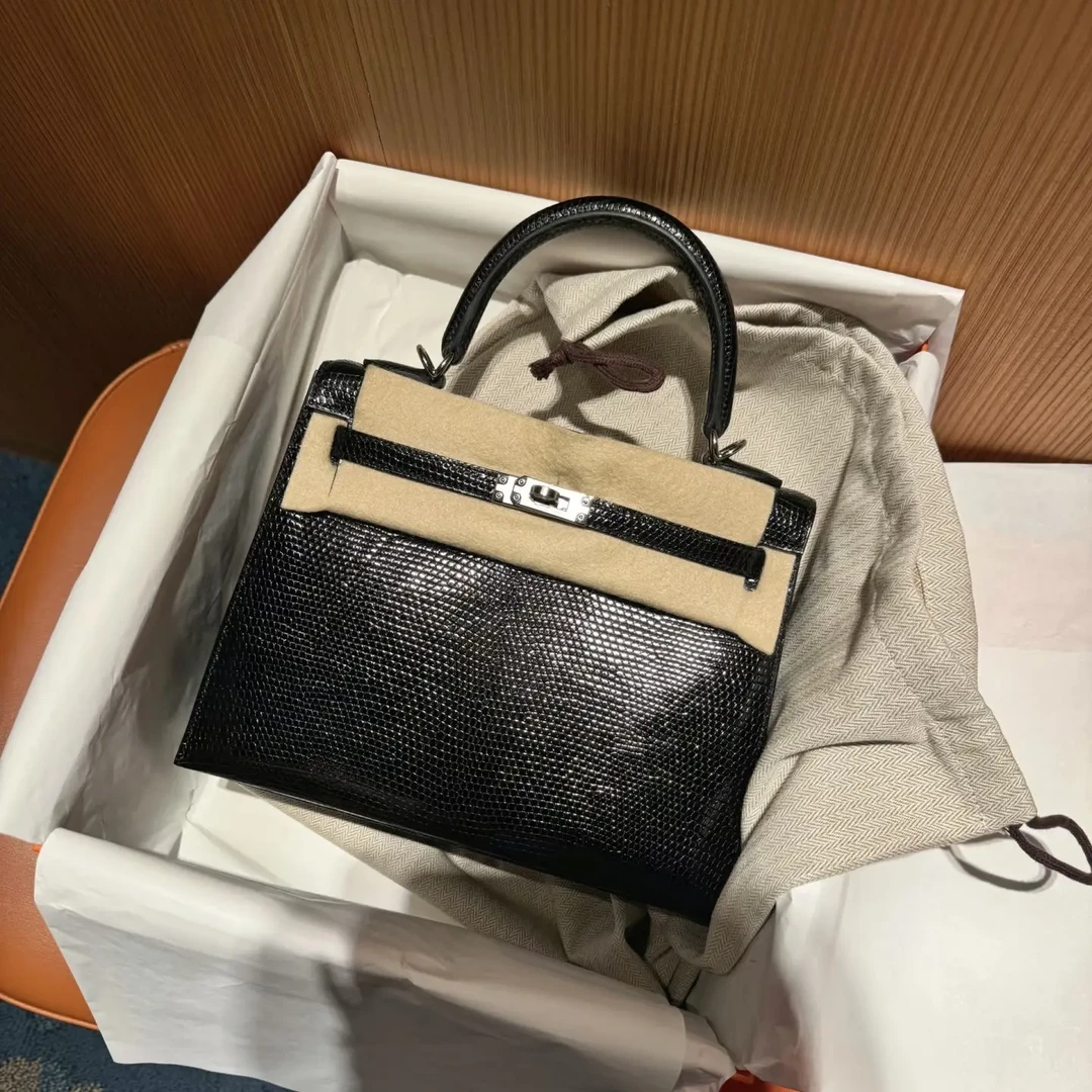 格格WANGGEGE25cm凯莉包单肩斜挎手提女包