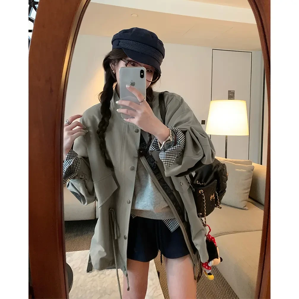 日系高级感时尚风衣外套女2025秋季新款韩系气质英伦风休闲大衣潮