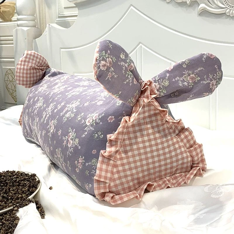 ins韩国博主风小碎花荞麦枕办公室沙发午睡枕寝室单人小枕头B331