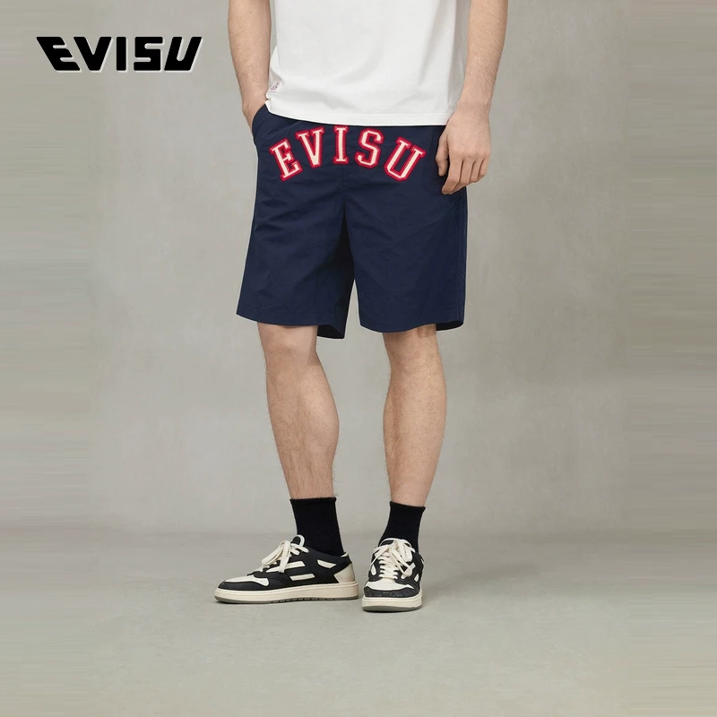 EVISU福神 2025年夏季男士商标贴布短裤2ESHTM5SH7042FFSN