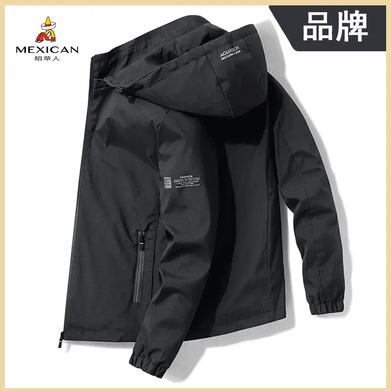 稻草人男士春季新款夹克男大码春薄款潮流男士外套休闲男外套外套