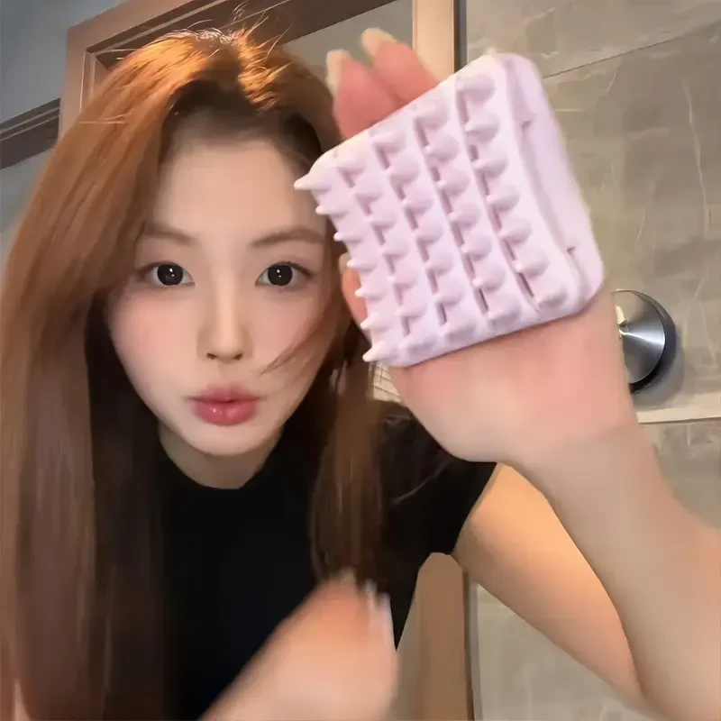 洗头梳神器弹力硅胶梳子头皮按摩梳洗发梳头清洁轻盈头部按摩刷