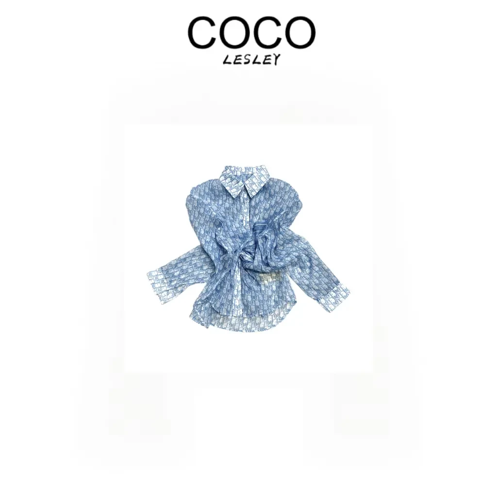 COCO LESLEY运动休闲春夏经典印花圆领潮服T恤7658