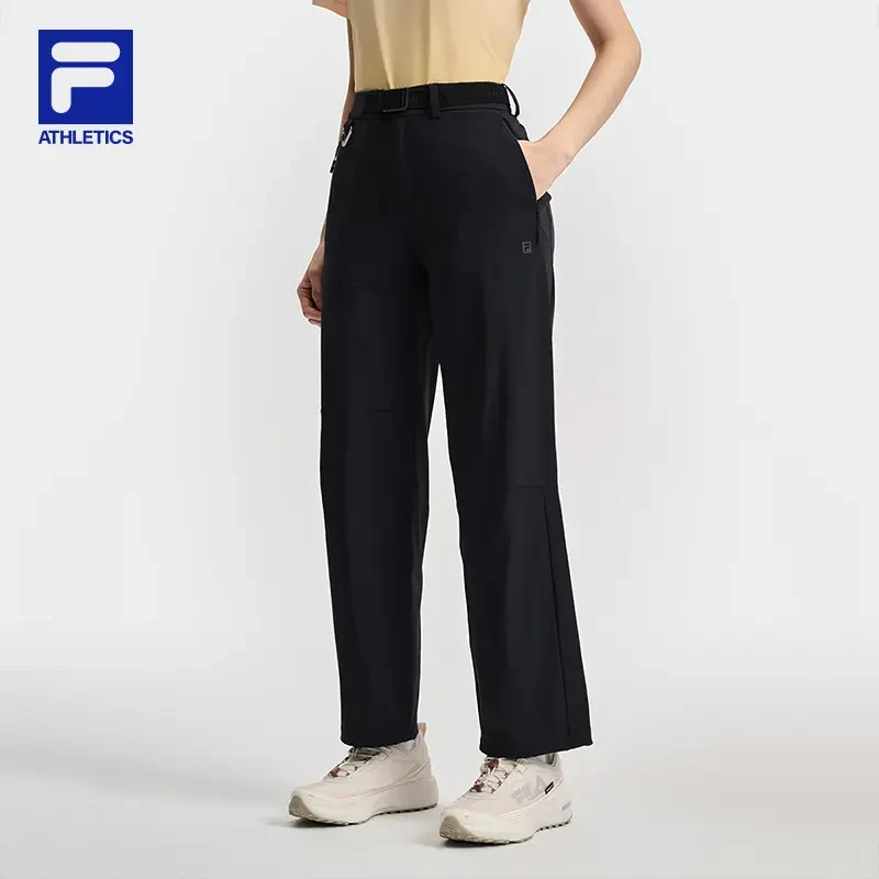 Fila/斐乐夏季【女子时尚运动休闲】舒适直筒梭织长裤A11W527806F