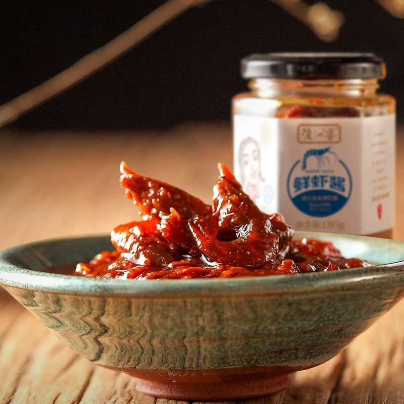 正宗渡江宴鲜虾酱瓶拌饭酱虾米拌面酱下饭菜虾仁虾子酱即食