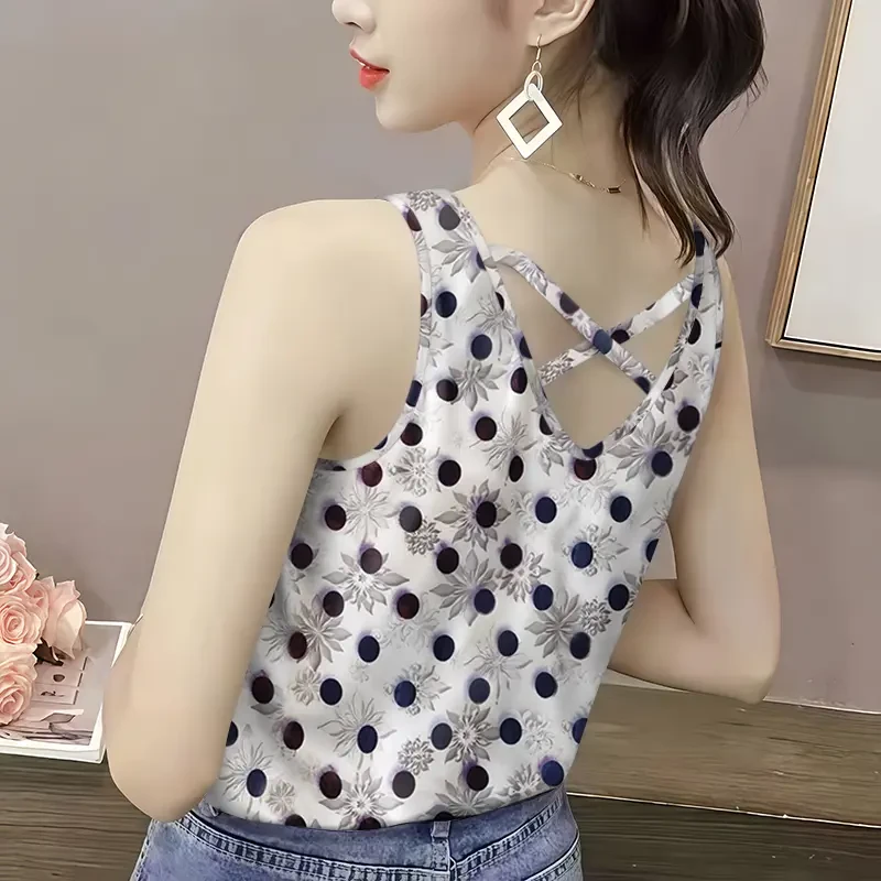背心小吊带法式设计感无袖外穿夏季爆款超仙洋气美背修身遮肉上衣
