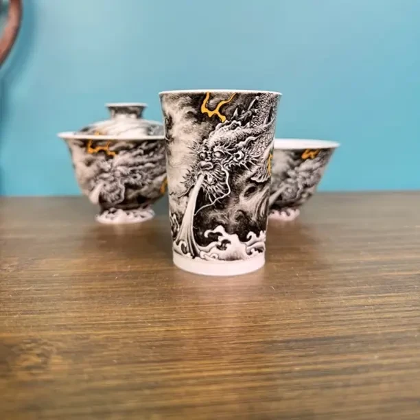 景德镇墨龙纯手工茶器套组